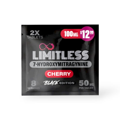 Limitless 7-Hydroxymitragynine Black Edition 100Mg 2x 50Mg Tablets