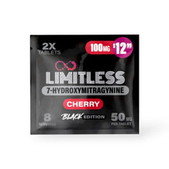 Limitless 7-Hydroxymitragynine Black Edition 100Mg 2x 50Mg Tablets
