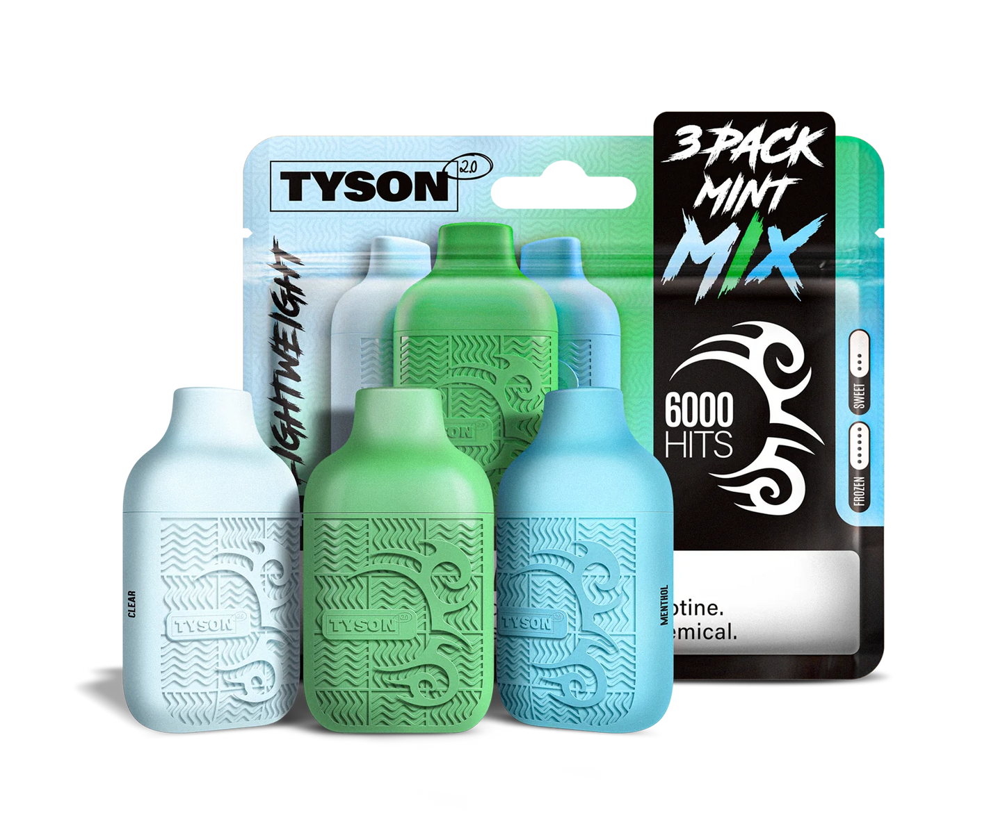 Tyson 3 Pack Lightweight 6000 Hits