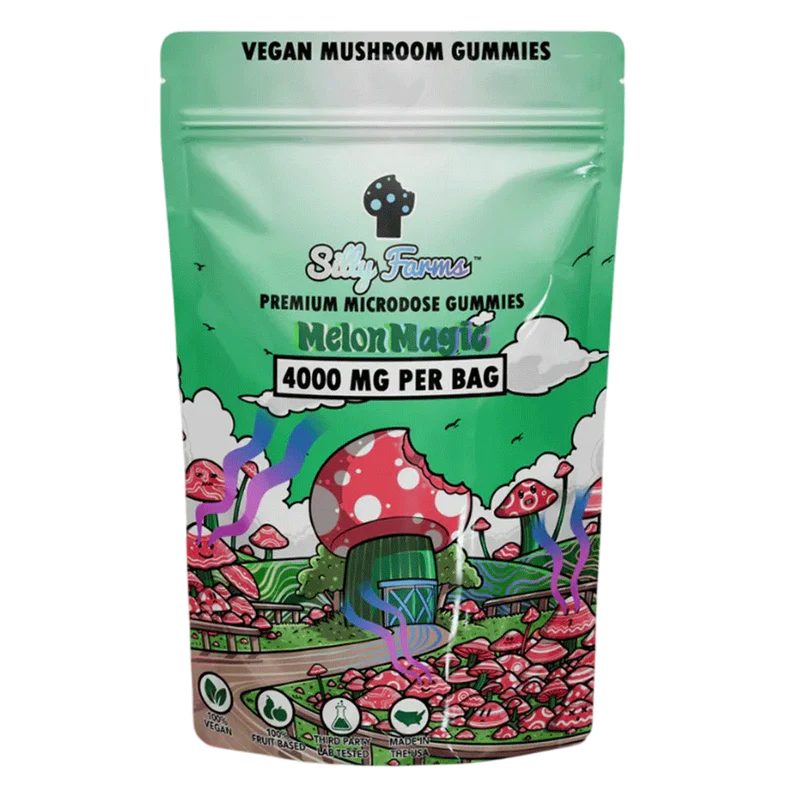 Silly Farms Premium Microdose Gummies 8pc/4,000mg Total