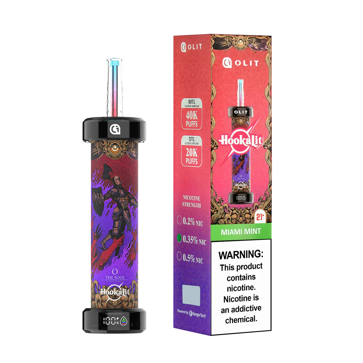 Olit Hookalit 40,000 Disposable Hookah Vape