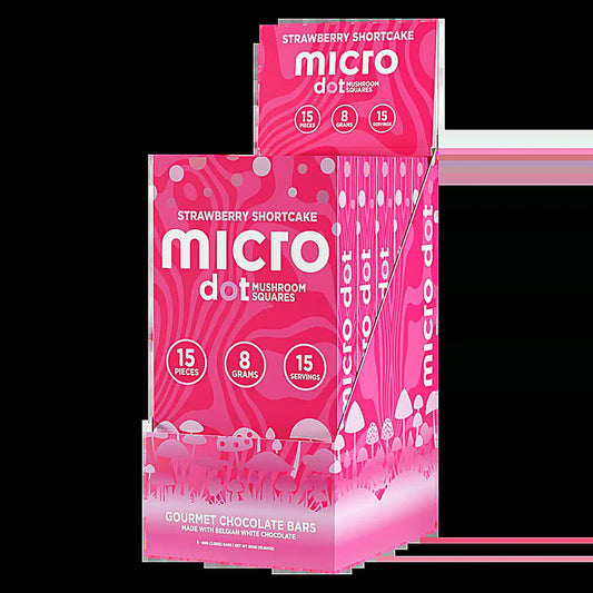 Micro Dot Mushroom Squares Chocolate Bar (8g Total) - Main Image