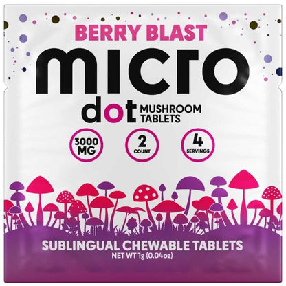 Micro Dot Mushroom Tablets 2pc (3000mg Total)