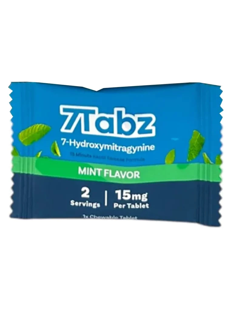 7Tabz 7-Hydroxymitragynine Kratom Extract Tablet 15MG - close up detail