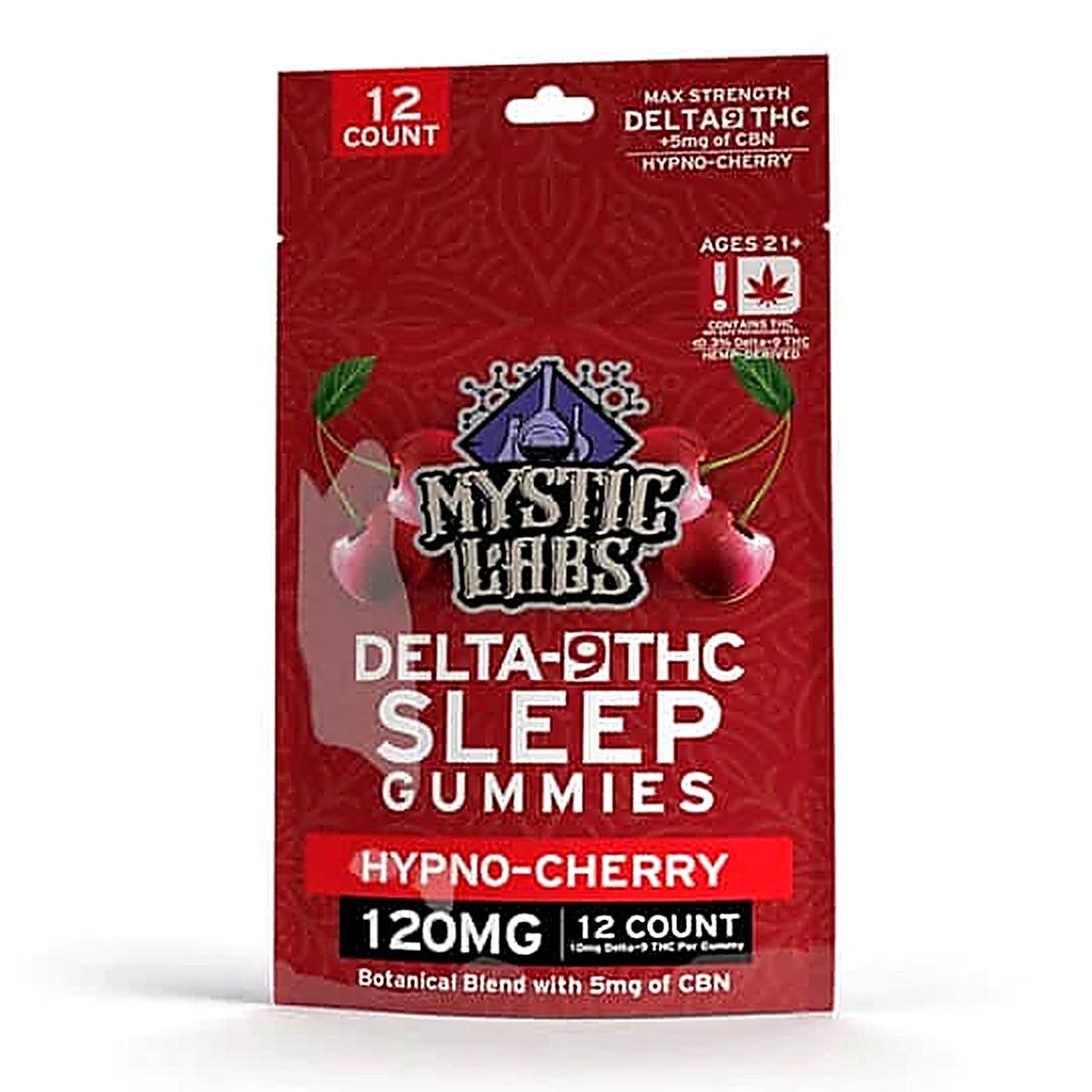 Mystic Labs Sleep Gummies Delta 9 10 MG Per Gummy(12 Count) - Main Image