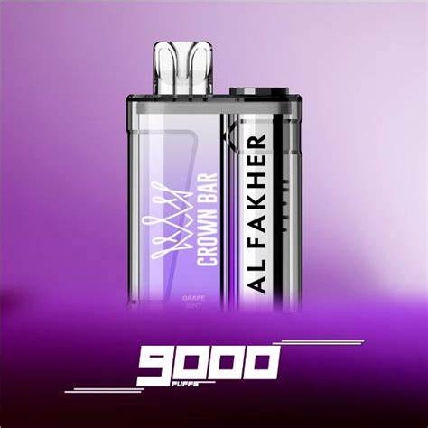 Al Fakher Crown Bar 9000 Grape Mint - product front view