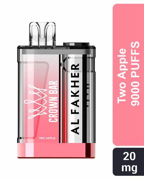 Al Fakher Crown Bar 9000 Two Apple - product front view