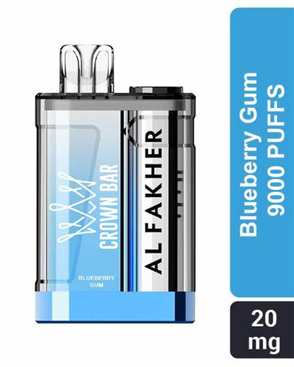 Al Fakher Crown Bar 9000 Blueberry Gum - product front view