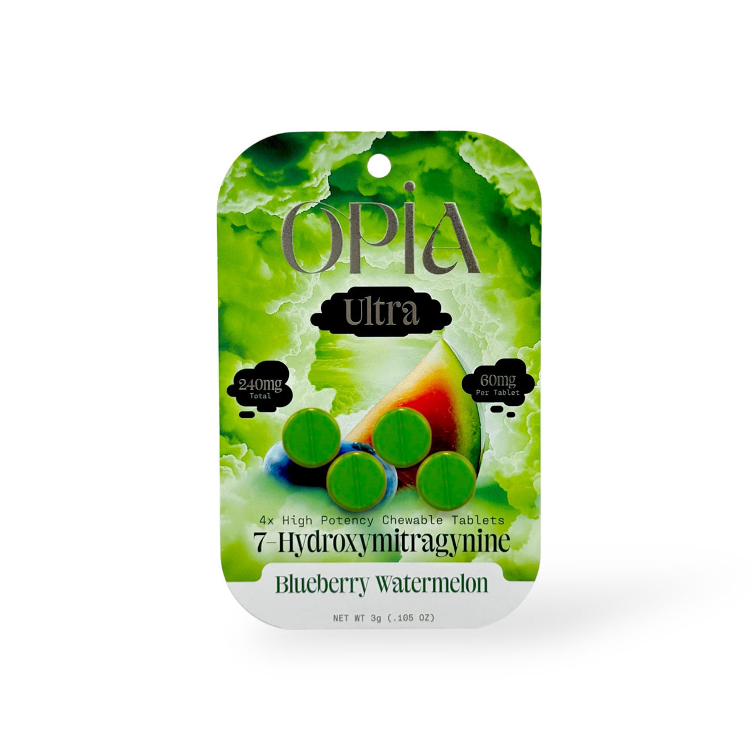 Opia Ultra 7-Hydroxymitragynine Tablets 240mg(60 mg Per Tablet)