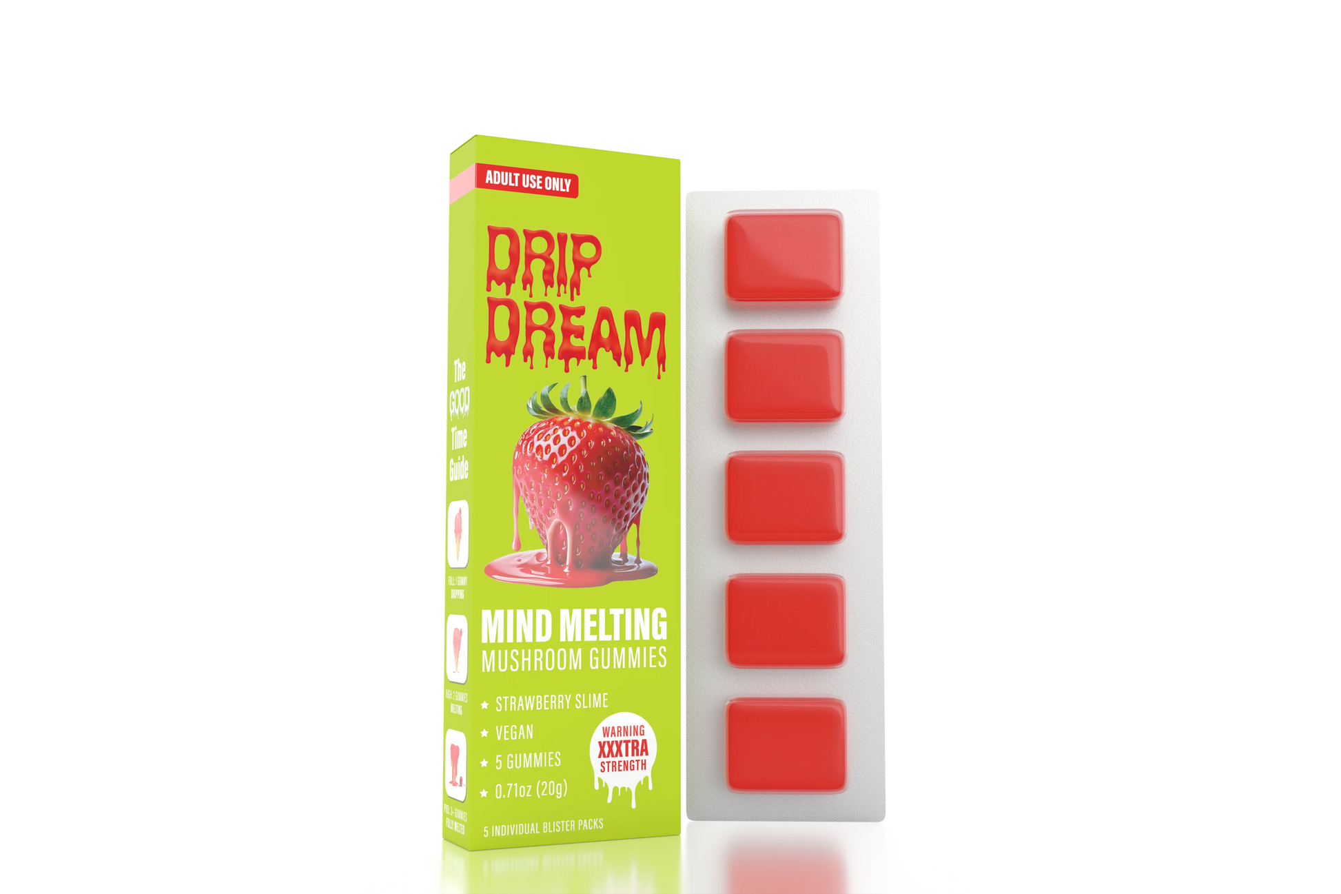 Zour Dream Mushroom Gummies by DRIP XXXTRA Strength 5pc