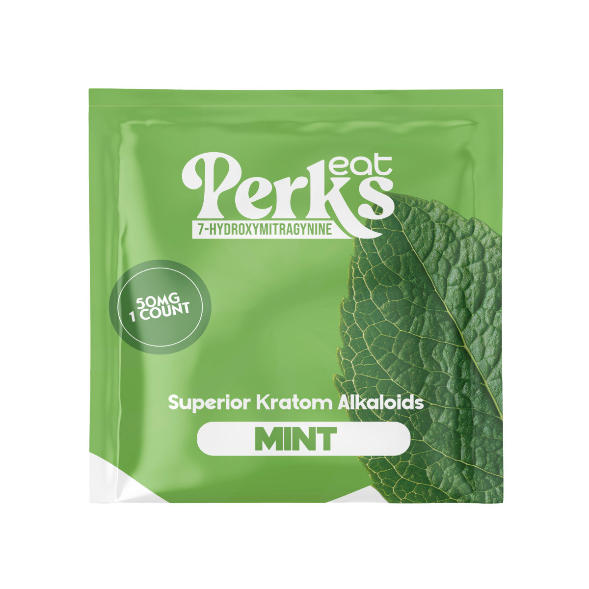 Eat Perks 7-Hydroxymitragynine 50MG 1 Count Superior Kratom Alkaloids