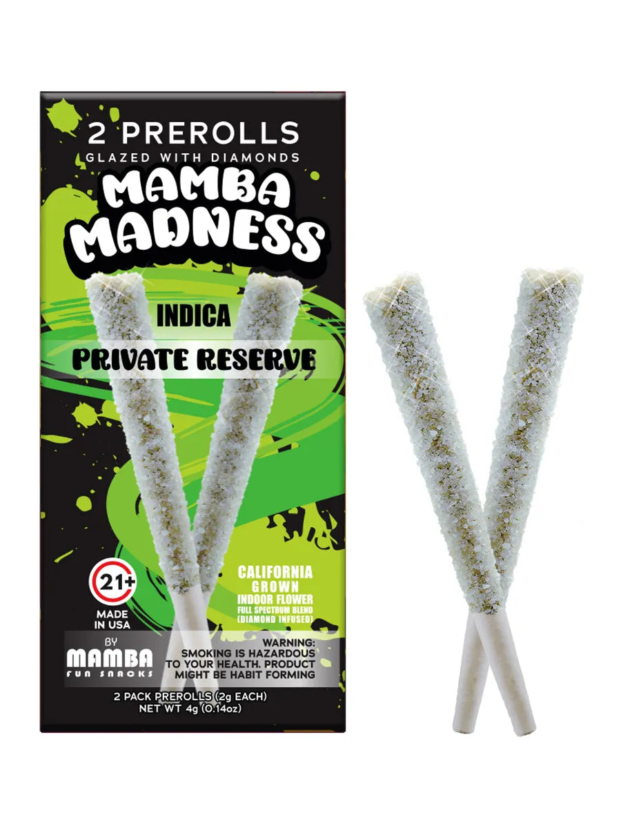Mamba Madness 2 Prerolls Glazed With Diamonds(4g Total) - View 8
