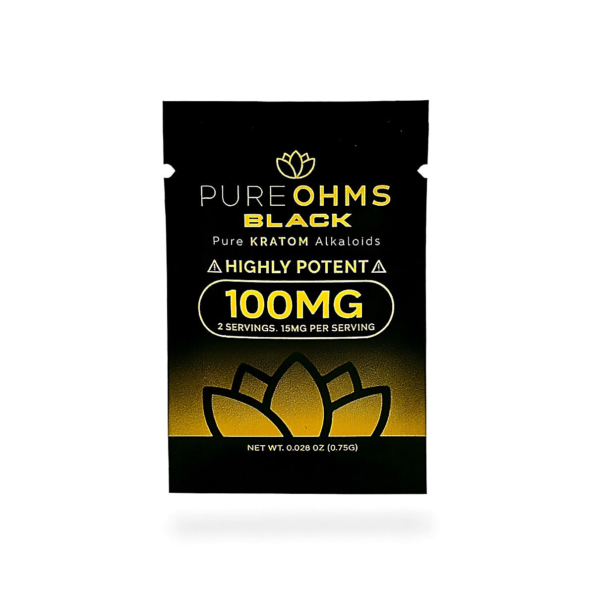 Pure OHMS Black 100MG 7-Hydroxymitragynine Tablet - Main Image