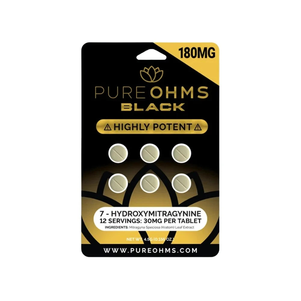 Pure OHMS Black 180MG 30MG Per Tablet