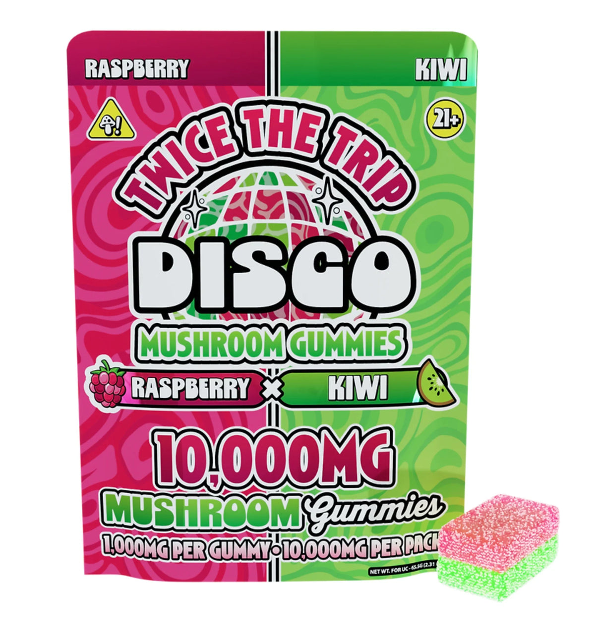 Disco Twice the Trip Mushroom Gummies 2ct (2,000MG Total)