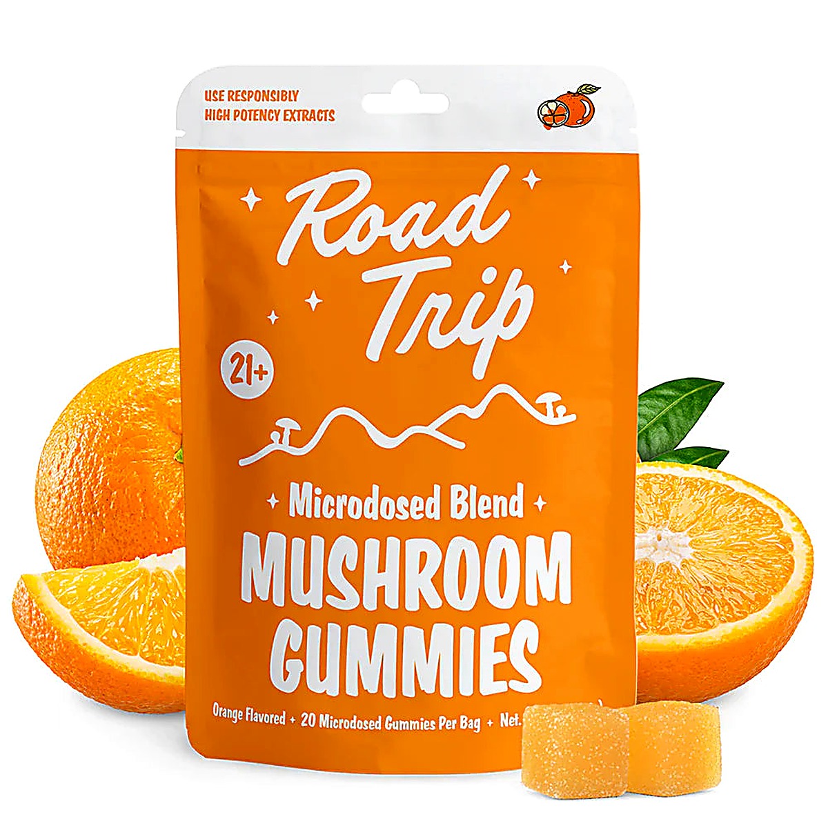 Road Trip Microdosed Blend Mushroom Gummies 20pc - Detail View
