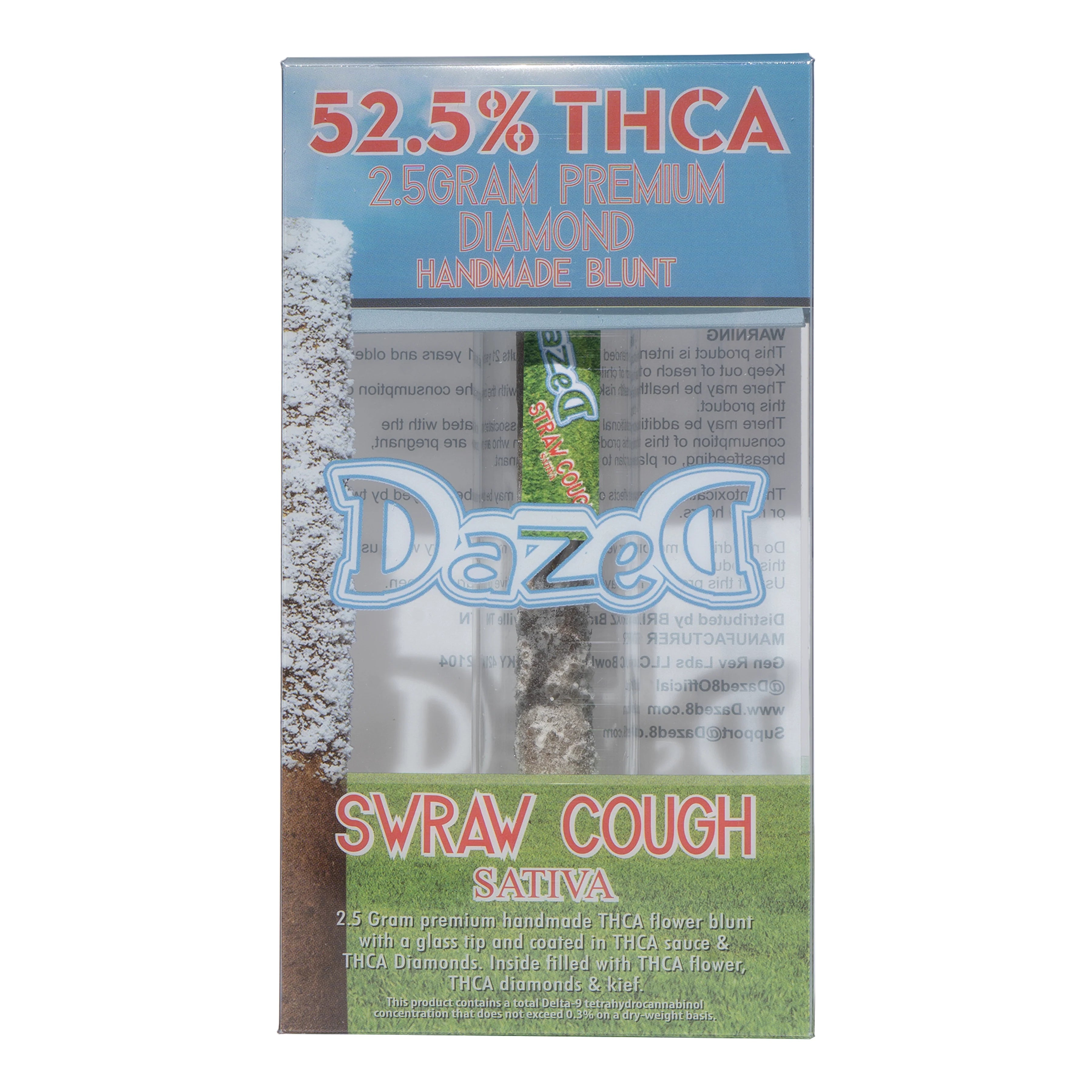 Dazed Premium Diamond THC-A Handmade Blunt 2.5G