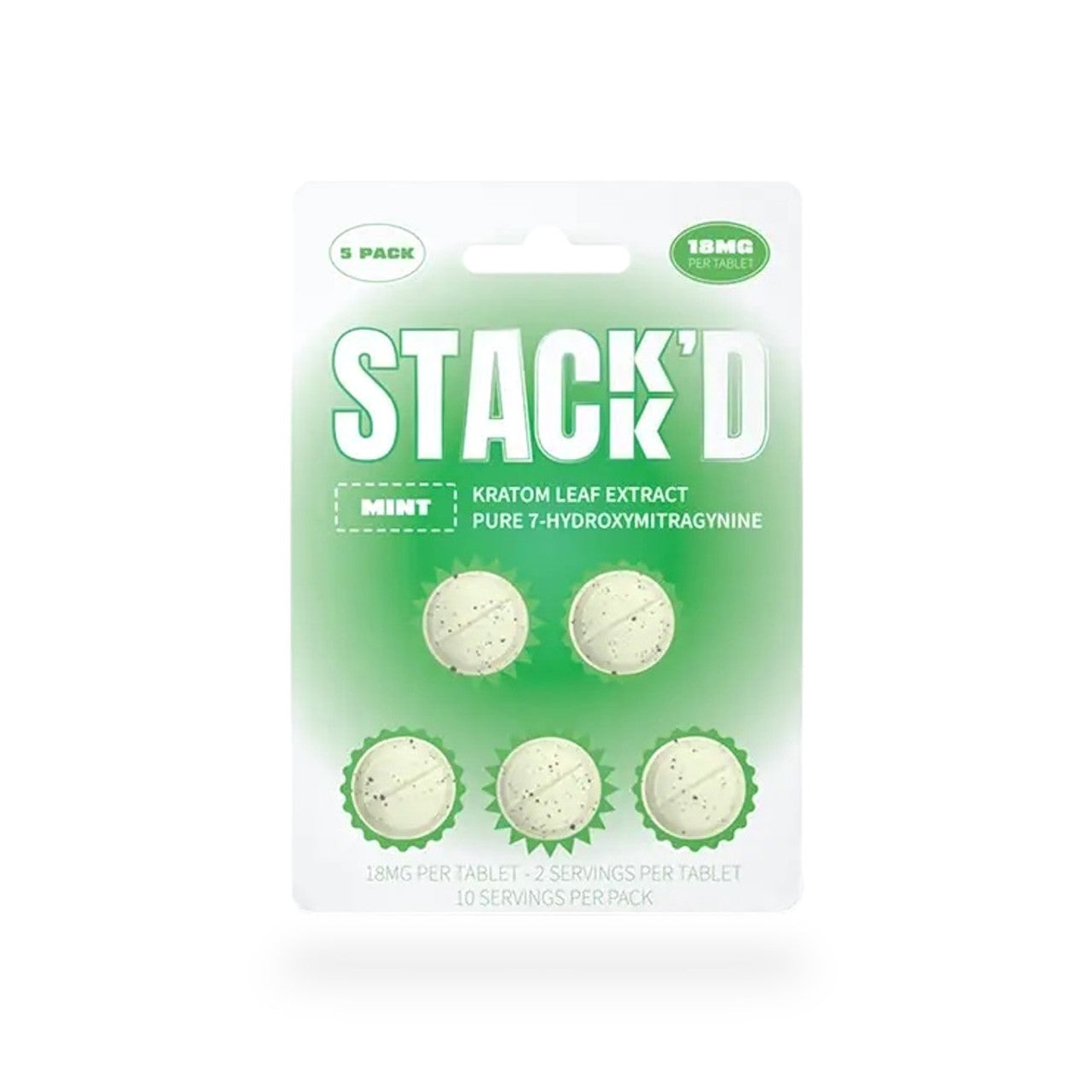 STACK’D Pure 7-Hydroxymitragynine Tablets 18mg Per Tablet