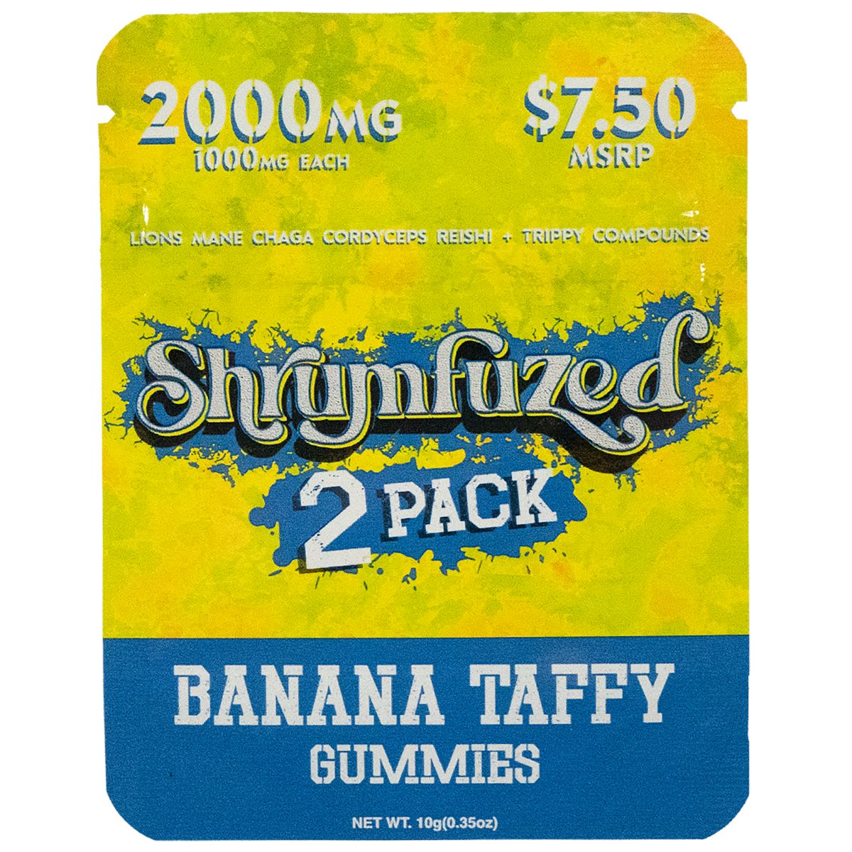Shrumfuzed Mushroom Gummies 2pk - Banana Taffy