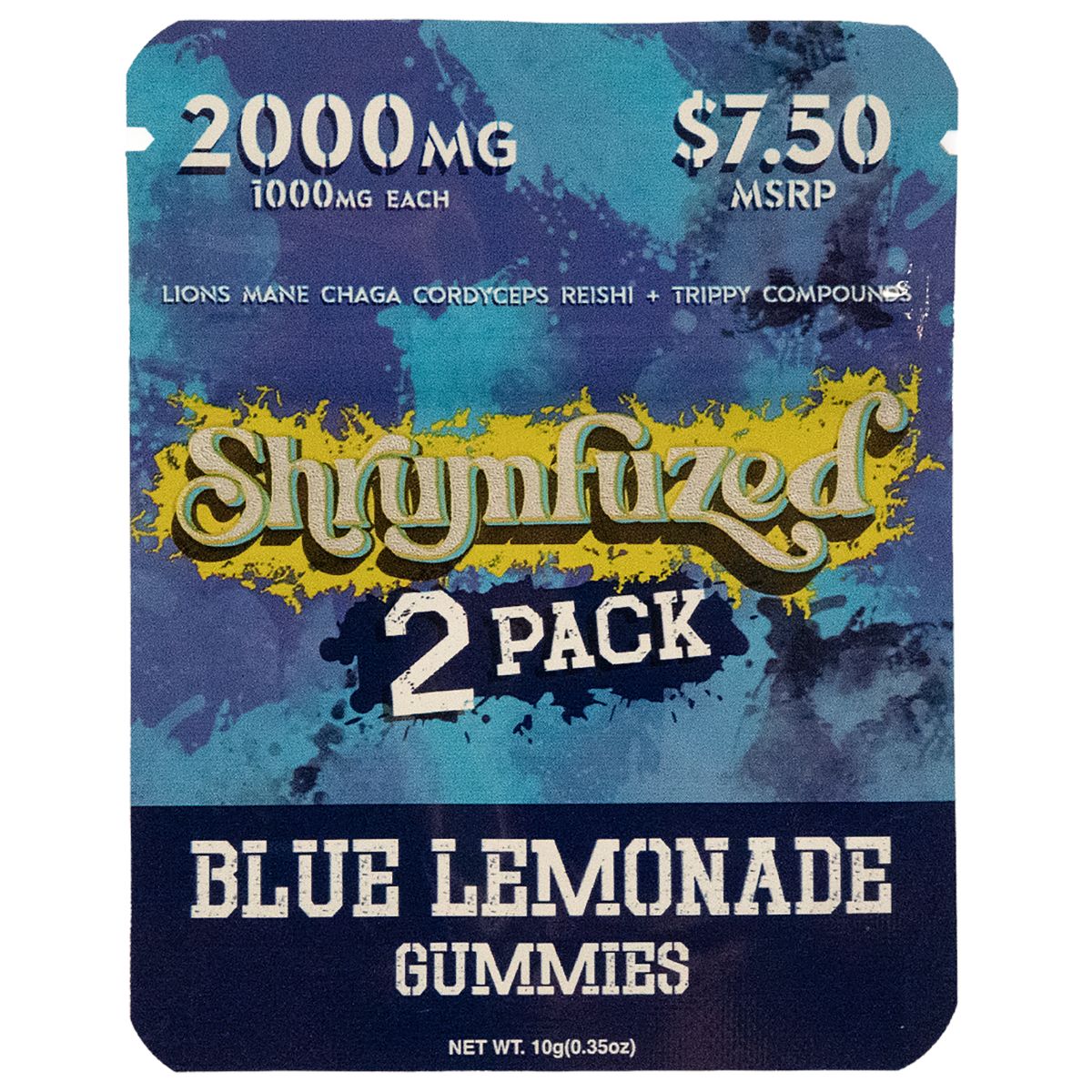 Shrumfuzed Mushroom Gummies 2pk - Blue Lemonade