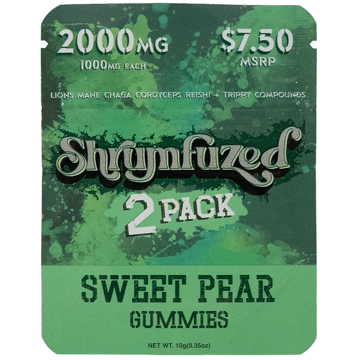 Shrumfuzed Mushroom Gummies 2pk - Sweet Pear