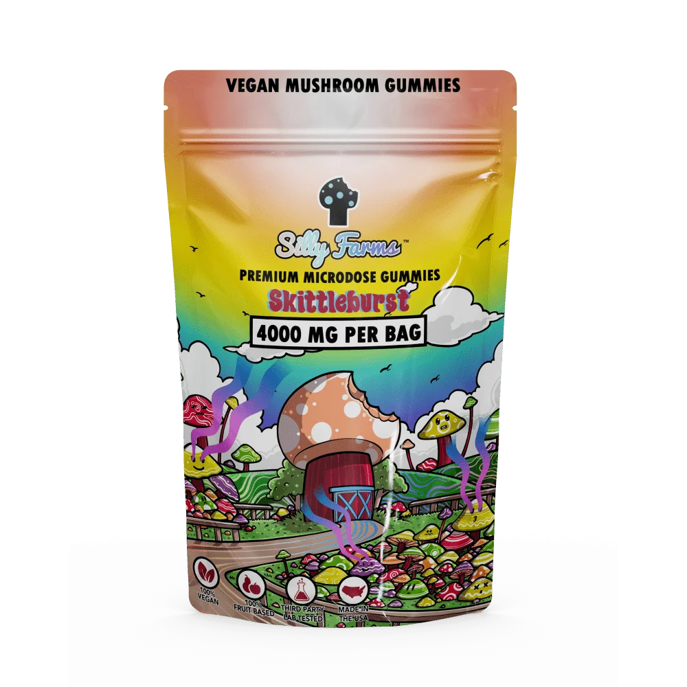 Silly Farms Premium Microdose Gummies 8pc/4,000mg Total