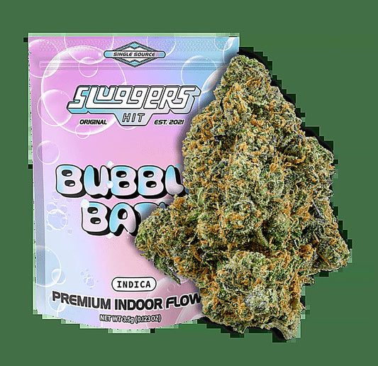 Sluggers Hit Bubble Bath (Indica) Premium Indoor Flower 3.5G - Main Image