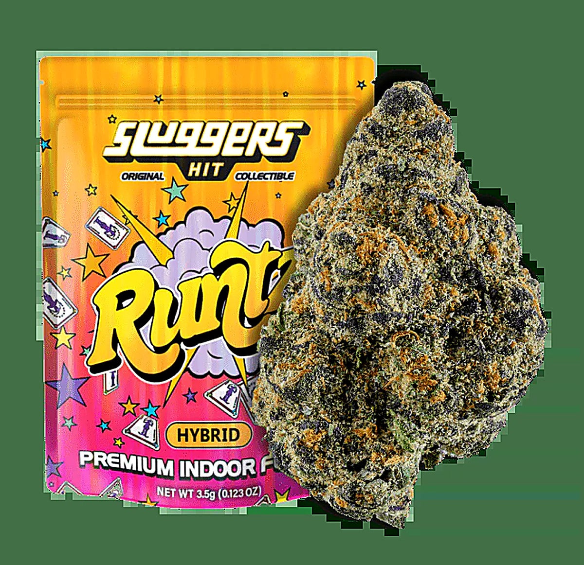 Sluggers Hit Runtz (Hybrid) Premium Indoor Flower 3.5G - Main Image
