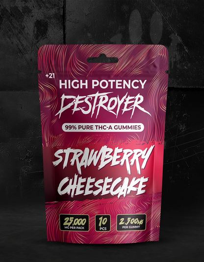Destroyer High Potency 99% Pure THCA Gummies 10x2,500MG (25,000MG Total) - View 6
