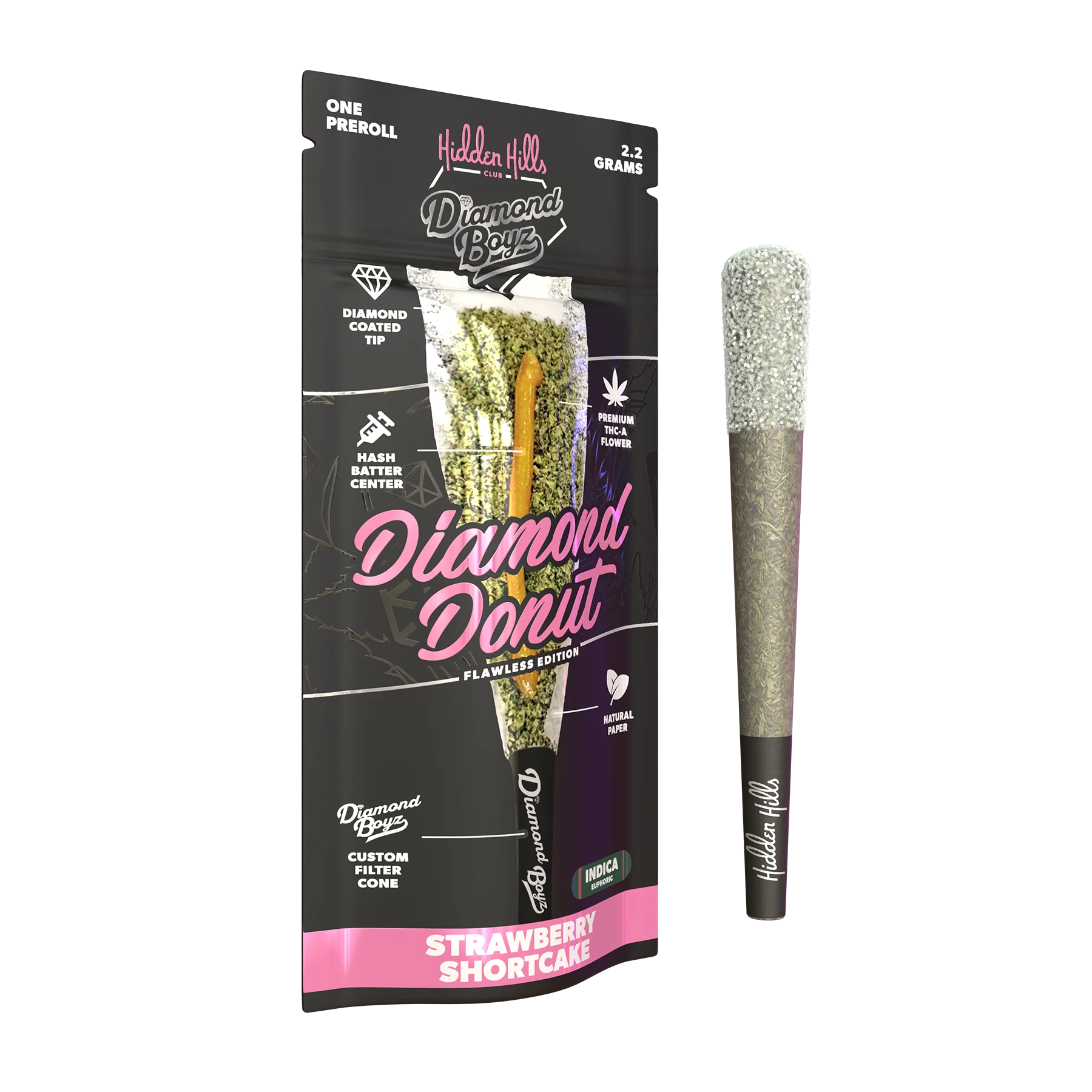 Hidden Hills Diamond Boyz 2.2 G Diamond Donut Preroll