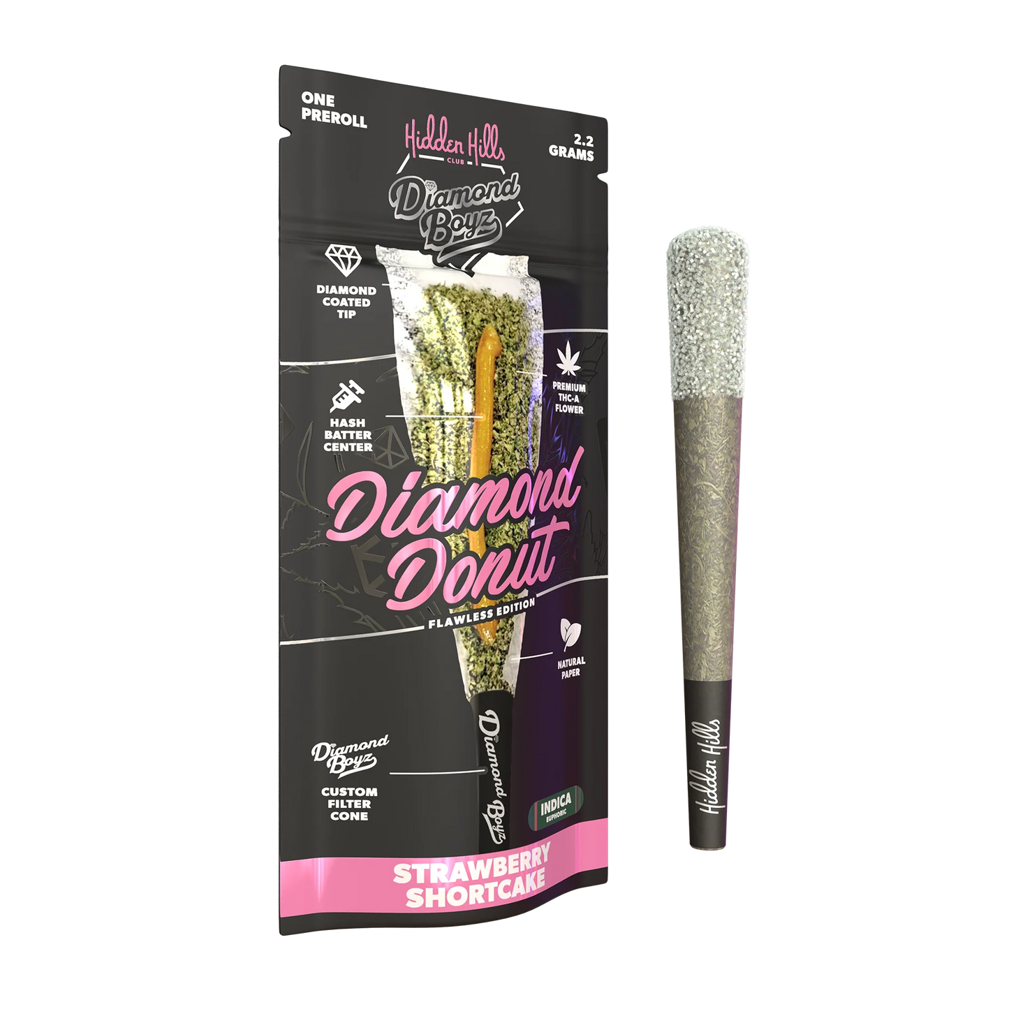 Hidden Hills Diamond Boyz 2.2 G Diamond Donut Preroll
