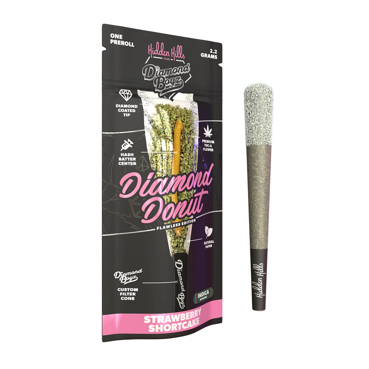 Hidden Hills Diamond Boyz 2.2 G Diamond Donut Preroll
