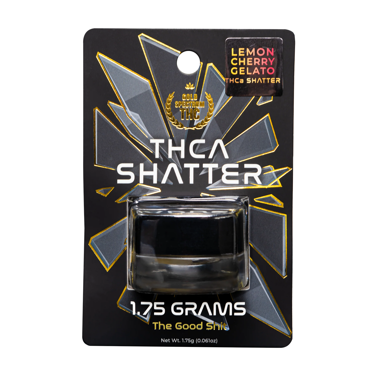 Gold Spectrum THCA Dabs 1.75G - Side View