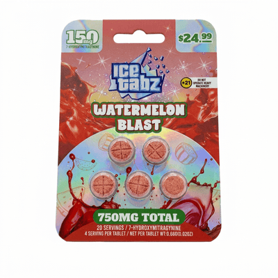 Ice Tabz 7-Hydroxymitragynine 750mg (5 tablets x 150mg)
