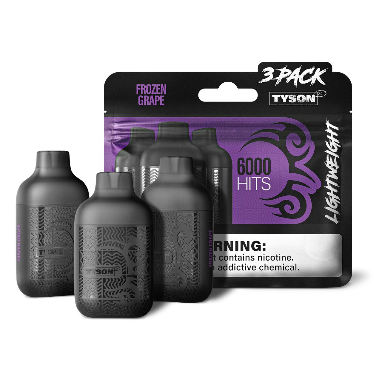 Tyson 3 Pack Lightweight 6000 Hits