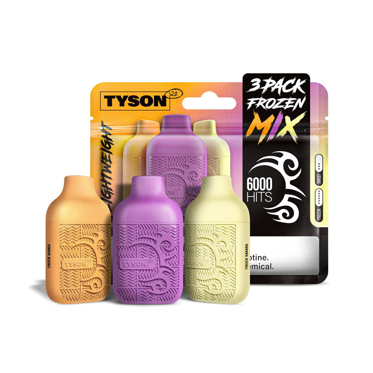 Tyson 3 Pack Lightweight 6000 Hits