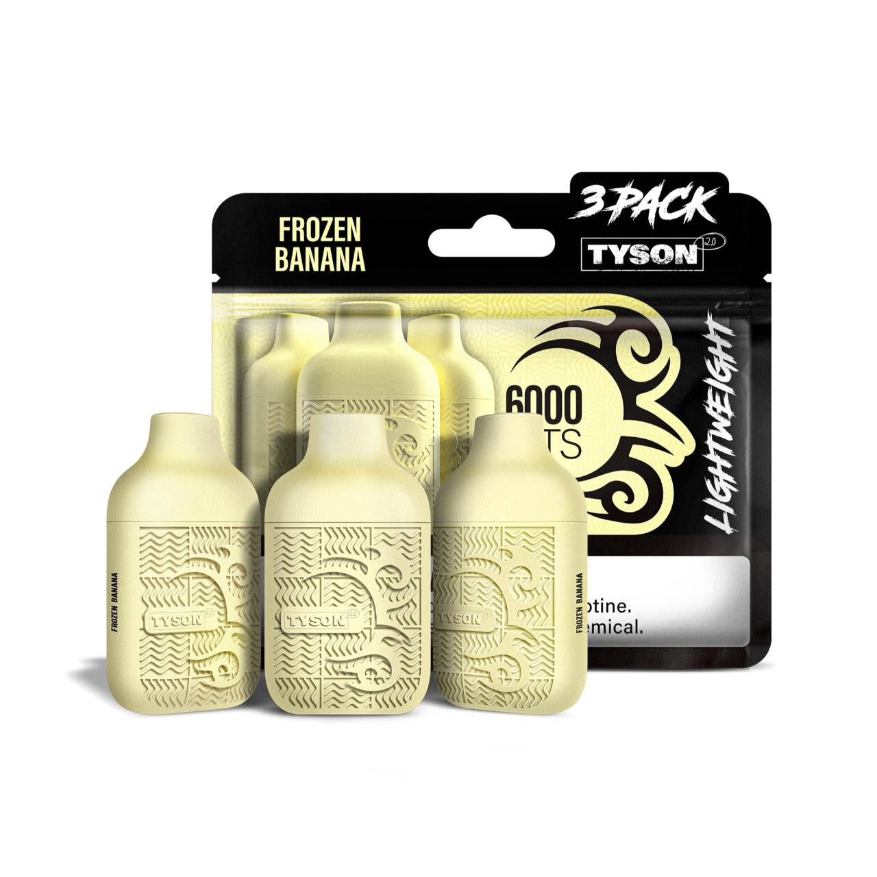 Tyson 3 Pack Lightweight 6000 Hits