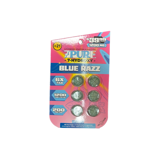 7PURE 7-Hydroxymitragynine 1200Mg (6x 200Mg Tablets)