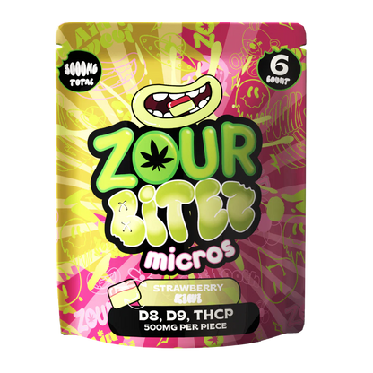 Zour Bitez Micros D8, D9, THCP 6PC/3,000MG Total