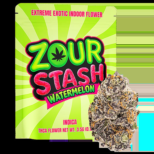 Zour Stash Watermelon(Indica)Extreme Exotic Indoor Flower 3.5g - Main Image