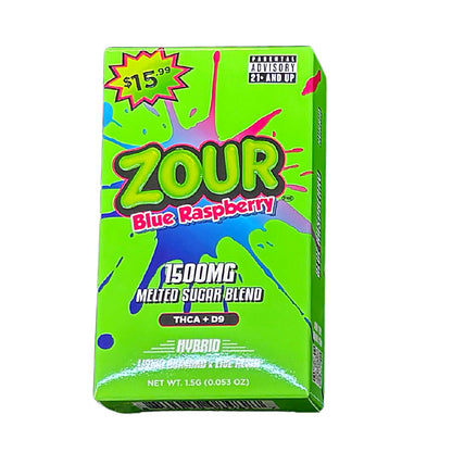 Zour THCA+D9 Liquid Diamond x Live Resin 1.5G Melted Sugar Blend Disposable - View 6