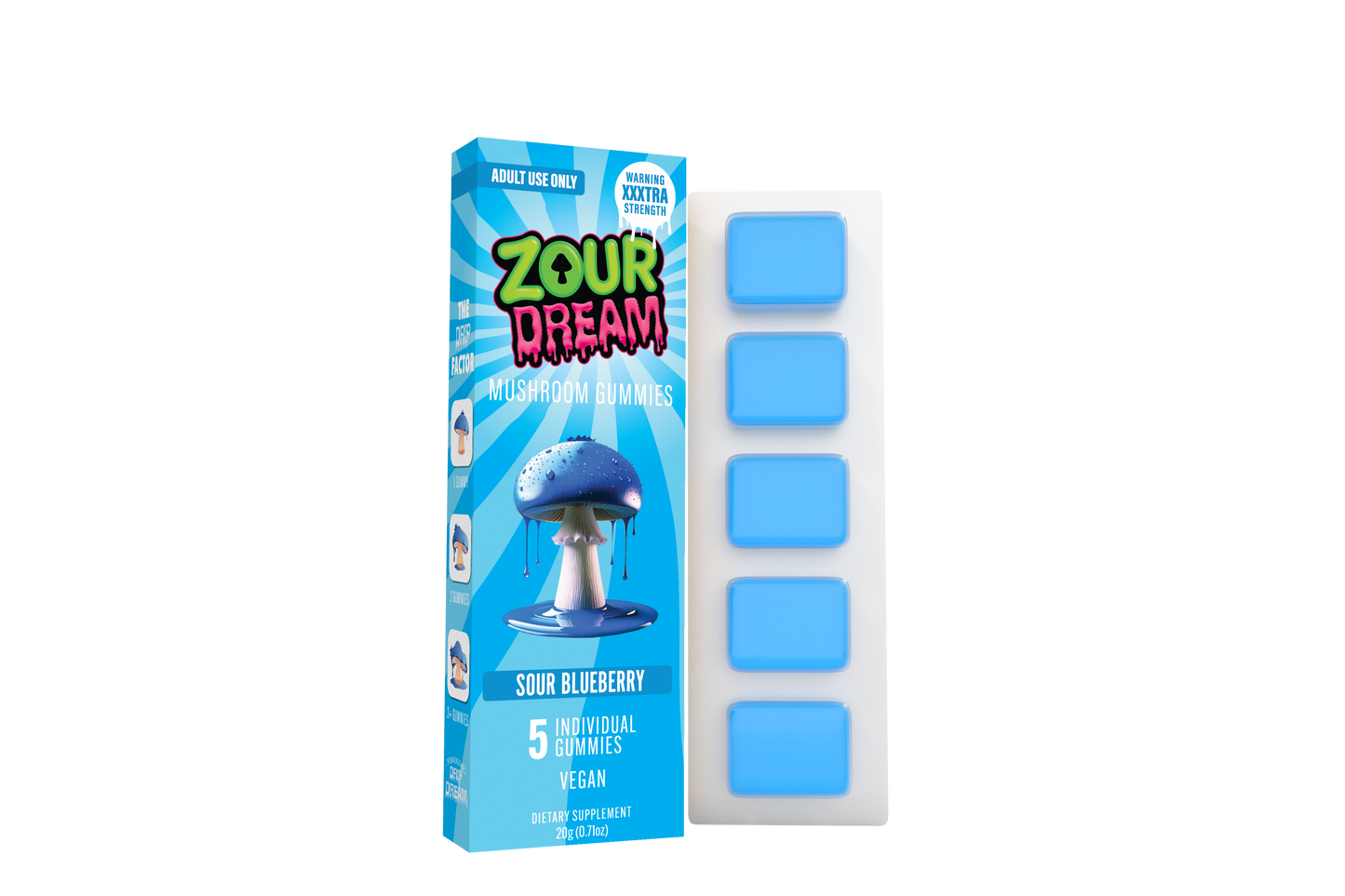 Zour Dream Mind Melting Mushroom Gummies XXXTRA Strength