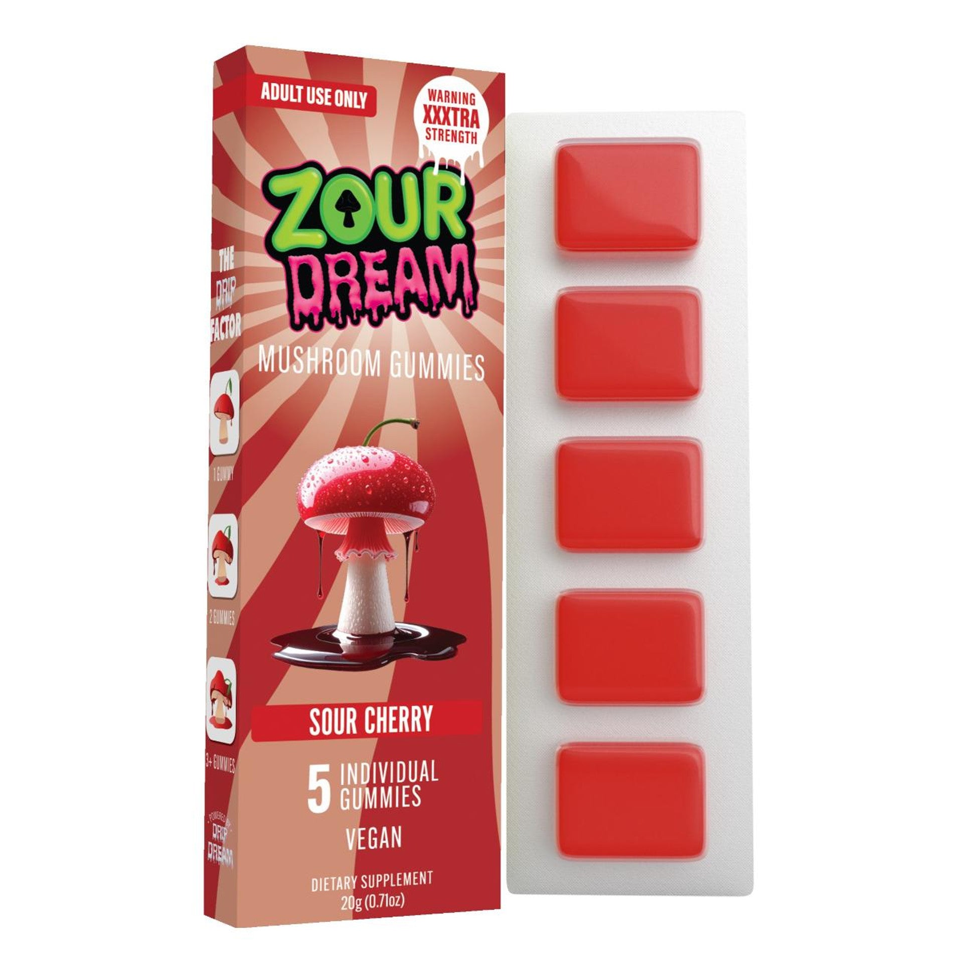 Zour Dream Mind Melting Mushroom Gummies XXXTRA Strength