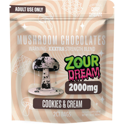 Zour Dream Mushroom Chocolates 2,000MG (2pc) - image 2