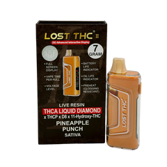 Lost THC THCA Liquid Diamonds 7 Gram Disposable