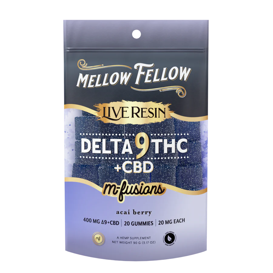 Mellow FellowDelta 9 Live Resin Edibles 20x20MG (400MG Total)
