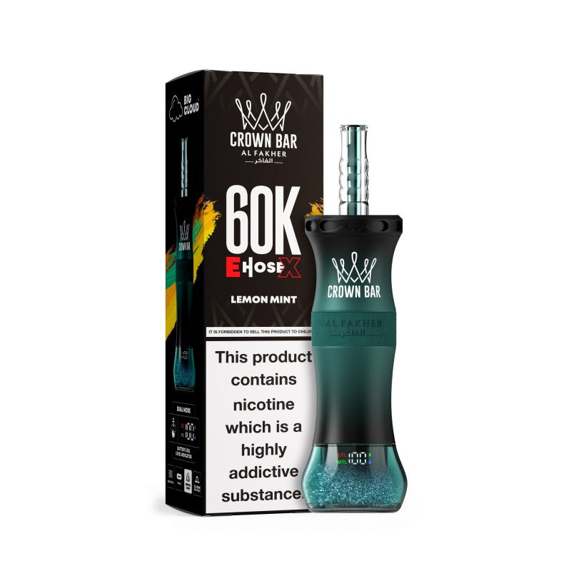 Al Fakher Crown Bar 60K E-Hose X close-up