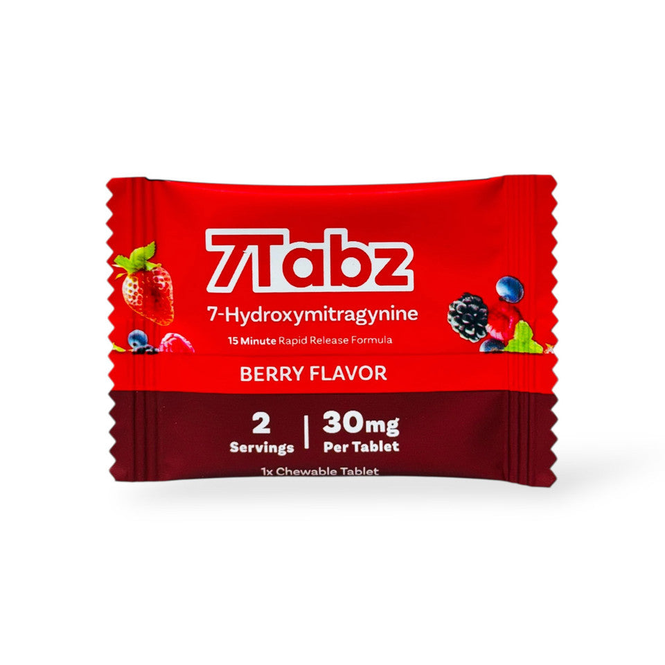 7Tabz 7-Hydroxymitragynine Extra Strength Tablet 30mg - close up detail