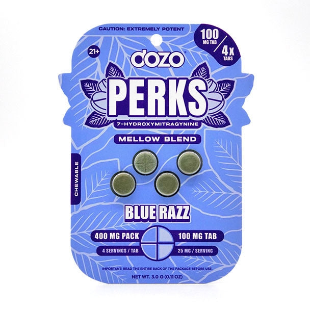 DOZO Perks 7 Hydroxymitragynine 400MG Pack 100MG Per Tablet