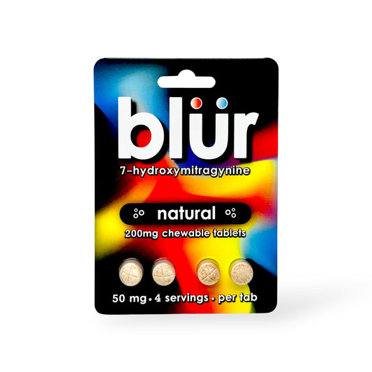 Blur 7-Hydroxymitragynine 200mg Chewable Tablets(50mg per tab)